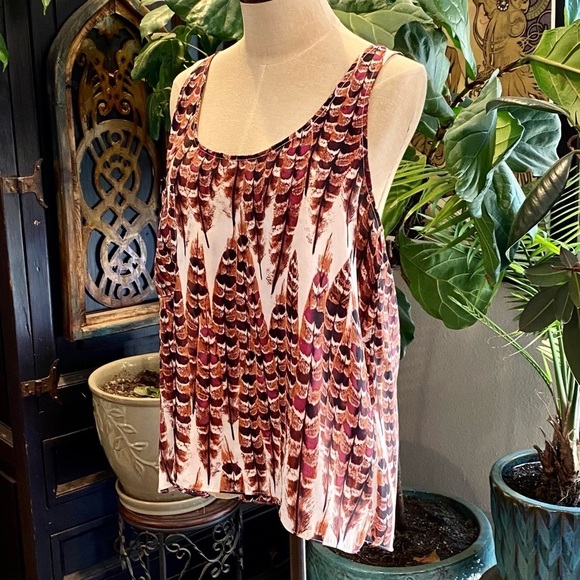 Revolve Show Me Your MuMu feathers tank cover up - Picture 2 of 11